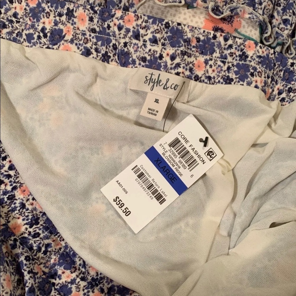 Style & Co. maxi skirt blossom ridge